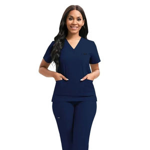 Uniformes de salón de belleza para mujer de calidad, conjuntos de uniformes médicos de manga corta, uniformes de enfermera para correr para Hospital - Product Image 1