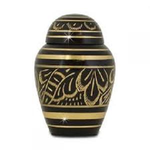 Fancy Decorative Cremation Urns Brass Aluminium Iron Keepsake Urn Pots Handmade Funeral <b>Box</b> Handmade High Quality Urn - Product Image 1