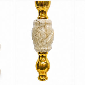 Farida - Cachimba de Lujo con Base de Mármol Egipcio, Bandeja de Mármol Pesado y Elegante Base de Latón - Product Image 3