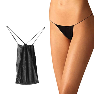 Logo personnalisé de haute qualité Mini Strings Spa Leggings jetables Tissu doux Élégant Compact Mid-Rise Design Confort maximum - Product Image 2