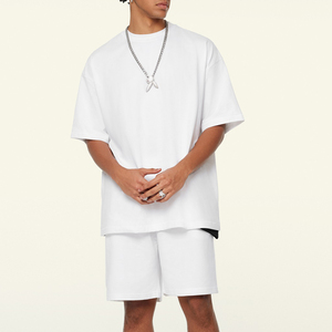 T-shirt surdimensionné en coton et polyester T-shirts vierges en gros T-shirt grande taille à col rond pour hommes - Product Image 1