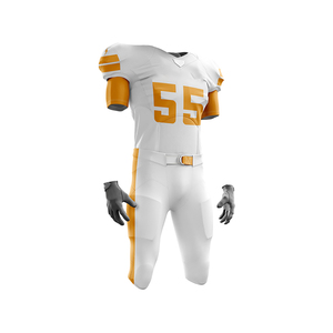 เสื้อฟุตบอลอเมริกันแท้ลาย3D แขนสั้นพิมพ์ลายซับลิเมชันออกแบบโลโก้ได้ตามต้องการชื่อทีมโปร - Product Image 6