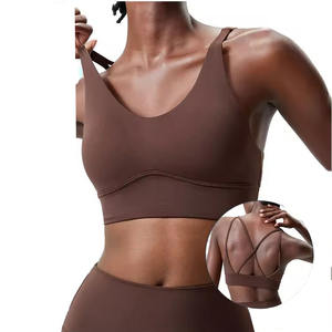 Sujetador Deportivo para Mujer al por Mayor, Personalizado, para Yoga y Fitness, Soporte Medio-Alto, Transpirable, Espalda Cruzada, OEM - Product Image 5