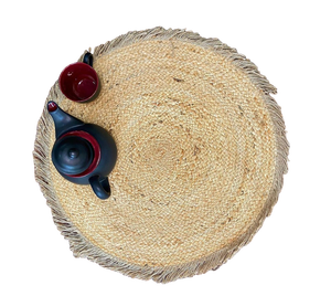 Mantel Individual de Yute Trenzado, Ecológico, de Fibra Natural, para Decoración del Hogar, Venta al por Mayor, Exportación - Product Image 1