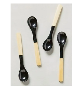 Cuillère en corne de buffle naturelle Poignée en résine Artisanat à des tarifs raisonnables Cuisine pour accessoires et outils de cuisine - Product Image 6