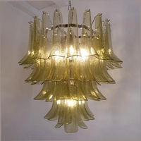 Lustre moderne en verre de Murano vert pour le salon et la chambre à coucher