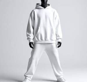 Conjunto Deportivo Personalizado de Alta Calidad 100% Algodón para Hombre, Sudadera con Capucha y Pantalones Deportivos, Sudadera Holgada de Dos Piezas para Hombre - Product Image 2