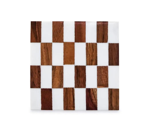 Sous-verres de bar durables faits à la main de style moderne avec incrustations d'os en forme d'animaux, couleur naturelle, cadeau de pendaison de crémaillère - Product Image 3