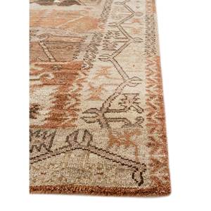 พรมขนสัตว์ถักมือสีเบจและสีน้ำตาล รุ่น Lnr-3112 ลายเรขาคณิต รูปทรงสี่เหลี่ยมผืนผ้า สำหรับตกแต่งบ้าน ห้องนั่งเล่น หรือใช้ในทางเดิน - Product Image 4