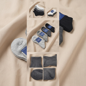 Fashion Ribbed Band Mid <b>Socks</b> for <b>Men</b> Cotton Blend with Patented 90 Degree Non-Slip Design Comfortable Daily Wear by Wonsox - Product Image 1