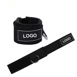 Sangles de sécurité antidérapantes réglables en néoprène rembourré pour chevilles et poignets, avec anneau en D pour machine à câble de fitness et exercices de kickback - Product Image 3