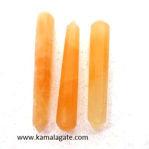 Varitas de masaje de cristal facetado de selenita Natural hechas a mano, artesanías de piedra semipreciosa para equilibrio de Chakra, piedras preciosas, estilo de amor - Product Image 6