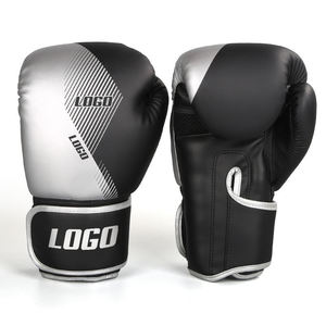 Guantes de Boxeo Profesionales de PU Transpirables, Ligeros y Duraderos con Logotipo Personalizado, Cierre de Velcro para Entrenamiento de Boxeo y Combate en Gimnasio - Product Image 2