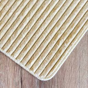 Tapis de sol rectangulaire couleur ivoire, antidérapant, avec dos en caoutchouc, pour usage domestique, 68x120 cm - Product Image 3