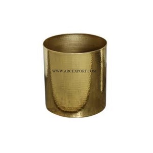 ถังขยะทองเหลืองขัดเงาสีทองแบบใหม่หรูหราถังขยะในร่มทันสมัยถังเก็บฝุ่นแฟนซีแฮนด์เมดขายดี - Product Image 1