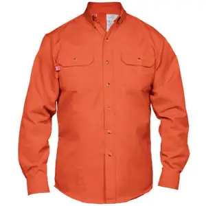 Direct Selling FR Clothing Flame Resistant Fireproof Shirt Men Industrial Work Uniform High Quality