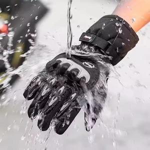 Guantes de moto de cuero genuino para hombre y mujer con logotipo personalizado, equipo de carreras de motos de la mejor gama para deportes y ciclismo - Product Image 3