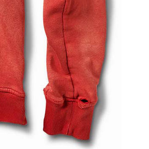 Sweat à capuche délavé à l'acide avec logo personnalisé pour hommes Haute qualité 100% coton éponge française vierge pour hommes Sweats à capuche élégants et confortables en détresse - Product Image 4