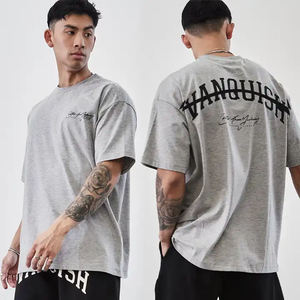 Camiseta Personalizada 2025, 100% Algodón, Cuello Redondo, Estilo Ringer, Alta Calidad, Gruesa, Lisa, Impresión Serigráfica, Camisetas para Hombre - Product Image 5