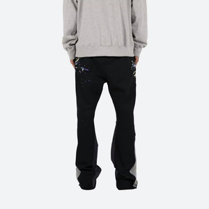 Vêtements de sport pour hommes Pantalons délavés Jogging Fitness Imprimé Pantalon évasé Respirant Léger Slim Fit Pantalon de survêtement évasé pour hommes - Product Image 6