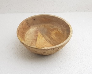 Luxury Look Mango Wooden Metal Designer Deep Bowl Or Mixing Bowl New Kitchen Hotel Home Restaurant Use At Competitive <b>Price</b> - Product Image 2