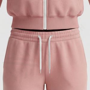 Conjunto Deportivo de Dos Piezas con Capucha para Mujer, Logotipo Personalizado, Poliéster Sólido, 100% Poliéster, Impresión Personalizada, Precio Razonable - Product Image 5