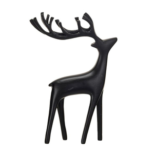 Statue de renne en métal noir fait à la main écologique Design moderne décoration de table pour la maison décorations de Noël de première qualité - Product Image 1