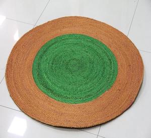 Alfombras Redondas de Yute Hechas a Mano, Modernas, 2026, Trenzadas y Teñidas, Decoración para el Hogar, Alfombras Redondas de Yute Kilim Vintage - Product Image 1