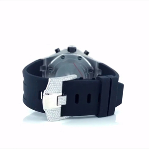 Reloj Blanco de Lujo para Hombre, Movimiento Premium, Esfera de Cristal, Números Romanos, Diamantes Moissanite, Reloj de Moda de Lujo Atractivo - Product Image 5