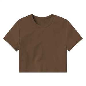 2025 Top corto informal para gimnasio y Fitness para mujer, camiseta de Yoga de manga corta de alta calidad, Top corto de calle - Product Image 5