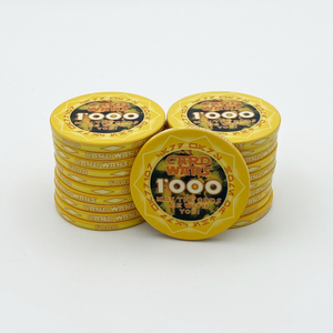 Jetons de poker en céramique professionnels 10g 40mm avec plateau en argile à logo personnalisable de conception unique pour une utilisation au casino - Product Image 3
