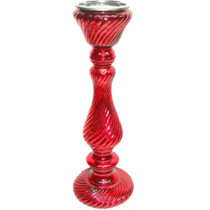 Vente chaude Centre de table de mariage Article artisanal indien Bougeoirs en verre pour bougie pilier Bougie conique Décoration de la maison - Product Image 5