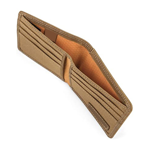 Cartera Delgada Unisex de Cuero Genuino de Lujo Hecha a Mano, con Cierre de Cremallera y Bordado, de Alta Calidad para Uso Diario - Product Image 4