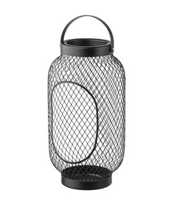 Bougeoir moderne en fil métallique noir T-Light Nouveau design de lanterne en vrac pour bougie de décoration intérieure/extérieure de mariage - Product Image 1