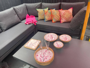 Juego de Tazones Redondos Vintage de Madera Maciza Pulida, Ecológicos y Ligeros para Ensaladas y Servir, Ideales para Catering de Halloween y Cenas Festivas - Product Image 4