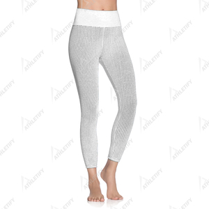 Pantalons de yoga pour femmes, respirants, en polyester et élasthanne, taille haute, motif uni sexy, toutes tailles, leggings longs avec effet push-up - Product Image 4