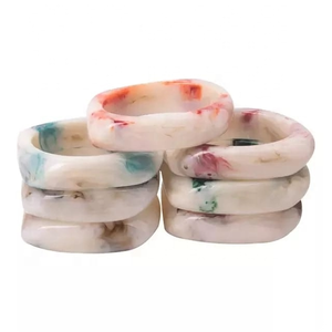 ชุดกำไลข้อมือแฟชั่นวินเทจทำมือสุดคลาสสิก สีเหลืองดำ ดีไซน์เก๋ เป็นมิตรกับสิ่งแวดล้อม สำหรับผู้หญิงและเด็กผู้หญิง เหมาะสำหรับงานปาร์ตี้ - Product Image 4