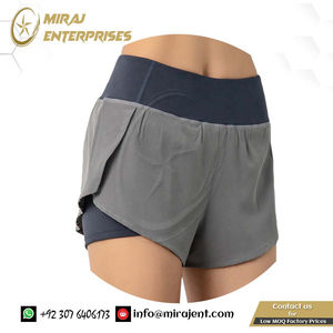 Entraînement Fitness Sportswear En Gros Femmes Gym Double Shorts Poche Latérale Shorts De Course Respirant Séchage Rapide Yoga Femmes Shorts - Product Image 5