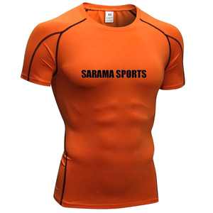Ventes chaudes de t-shirts de rashguard MMA pour hommes, respirants, imprimés numériquement personnalisés, manches courtes, polyester, couleur personnalisée - Product Image 1