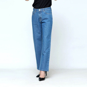 2024 Wide Leg High Quality Women Breathable <b>Jeans</b> Pants Women Cotton <b>Jeans</b> Pant's Fit Comfortable Women's <b>Jeans</b> Casual Wear - Product Image 5