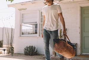 Bolsa de deporte para hombre grande personalizada al por mayor, lona de lona con cremallera duradera de la mejor calidad, equipaje de viaje informal de piel auténtica - Product Image 3