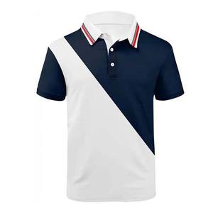 เสื้อยืดโปโลผู้ชายแนวสตรีทสูงคอปกตั้งได้ในราคาที่ดีที่สุดเสื้อผ้าแขนสั้นดีไซน์ล่าสุดสำหรับฤดูร้อน - Product Image 1