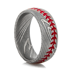 Luxury Damascus Steel Band Vintage Style <b>Mens</b> <b>Ring</b> <b>Black</b> And Silver Patterned Craftsmanship Factory Direct Sale - Product Image 2