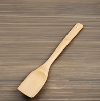 Spatule en bambou naturel Tourneur de cuisson antiadhésif écologique pour frire, remuer et servir avec long manche du Vietnam