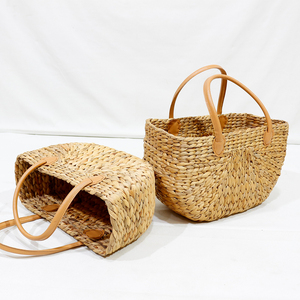 Artex Dong Thap Factory <b>Woven</b> Seagrass Handbag Vietnamese Handmade Water Hyacinth <b>Straw</b> <b>Bags</b> for Women Handicrafts - Product Image 6