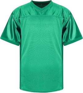 Nueva malla transpirable de alta calidad cosida/bordado hombres mujeres niños fútbol americano Jersey - Product Image 2