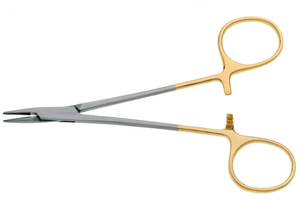 Logo personnalisé IMANS ENTERPRISES, forceps Halsey de 130 mm, acier inoxydable de haute qualité, porte-aiguilles chirurgical manuel, certifié CE - Product Image 4