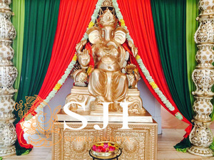 Statues de Ganesha grandeur nature pour la décoration de mariage Décoration d'entrée de mariage indien Statue de Ganesha OEM ODM disponible en Inde - Product Image 5