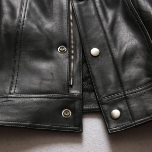 Men's and Women's Customized Logo Soft Puffer Vest Duck Down Coat Winter Ladies Warm Waterproof Sleeveless Black Leather Jacket - Product Image 6