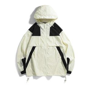 Custom Logo <b>Nylon</b> Windbreaker Jacket Cropped Zipper up Custom Casual Lightweight Waterproof Blank Jacket for men and women - Product Image 6